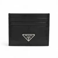 ゆう✨お値下げ中✨未使用✨PRADA ブラックレザー ケース プラダ ソフトルックス 2MC025 レザー カードケース ブラック A4059656