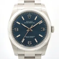 ロレックス オイスターパーペチュアル36 116000 SS SS AT 青文字盤