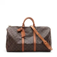 MARU美品！新品未使用　ダミエ　キーポル・バンドリエール45 ヴィトン ダミエ キーポルバンドリエール45 N41428 ブラウン AP136545