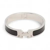 エルメス ミニクリックケリー バングル GP ブラック×シルバー A3464735