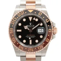 ロレックス GMTマスターⅡ 126711CHNR PG×SS PG×SS AT 黒文字盤 オイスターブレスレット