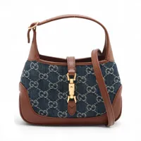 グッチ ジャッキー1961 クラウン キャンバス×レザー 2WAYショルダー