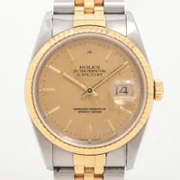 ロレックス デイトジャスト36 16233 SS×YG SS×YG AT シャンパン文字盤