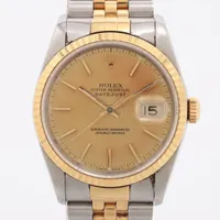 ロレックス デイトジャスト36 16233 SS×YG SS×YG AT シャンパン文字盤