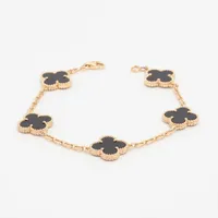 ヴァンクリーフ&アーペル ヴィンテージアルハンブラ 5P タイガーアイ