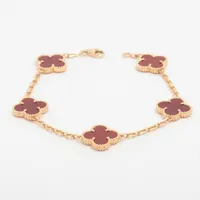 ヴァンクリ スウィート　アルハンブラ ハート ブレスレット　レッド カーネリアン ヴァンクリ スウィート アルハンブラ ハート ブレスレット レッド