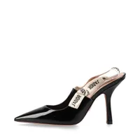 クリスチャンディオール ジャディオール レザー×ファブリック パンプス