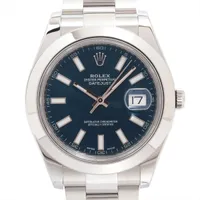 ロレックス デイトジャストⅡ 116300 SS SS AT 青文字盤