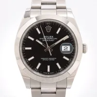hhさん専用 ROLEX デイトジャスト 黒文字盤 楽天市場】ロレックス デイトジャスト 黒文字盤 10Pダイヤ 16233G E番