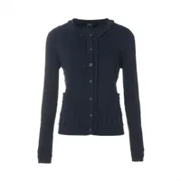 シャネル ココボタン コットン カーディガン 38 ネイビー シャネル ココボタン コットン カーディガン 38 レディース ネイビー