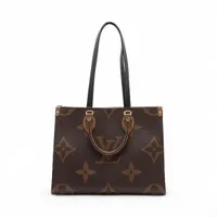 美品 ルイヴィトン モノグラムジャイアントリバース オンザゴーMM M45321 ルイ ヴィトン モノグラムジャイアントリバース オンザゴー MM 2WAY