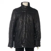 デュベティカ ラムスキン×ウール ダウンジャケット S メンズ ブラック