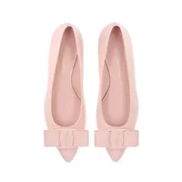 新品未使用　フェラガモ 6サイズ　VIVAフラット パンプス フェラガモ VIVA レザー フラットパンプス 7 レディース ピンク ヴァラ