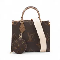 ヴィトン モノグラム ジャイアント リバース オンザゴー PM M46373 ブラウン RFID反応あり