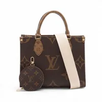 ヴィトン モノグラム ジャイアント リバース オンザゴー PM M46373 ブラウン RFID反応あり