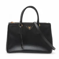 プラダ サフィアーノ レザー ハンドバッグ ブラック 1BA227 AP079634