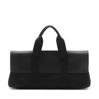 【美品❗✨】エルメス ヴァルパライソGM ブラック シルバー金具　ポーチ付 エルメス ヴァルパライソ GM トワルシェブロン レザー ブラック