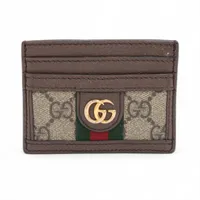 ベルルッティ カリグラフィ レザー カードケース ブラウン TW019599