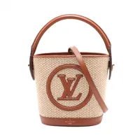 ルイヴィトン　 バケット ヴィトン LVロゴ プティ バケット M59962 ベージュxブラウン RFID反応