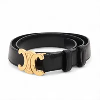 美品　セリーヌトリオンフベルトレザーバックル 楽天市場】CELINE セリーヌ ベルト TRIOMPHE BELT トリオンフ