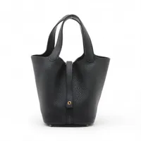 エルメス ピコタンロック18 PM トリヨンクレマンス ブラック ゴールド金具 U:2022年