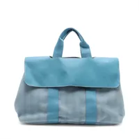 エルメス ヴァルパライソPM トワルシェブロン×レザー オレンジ