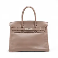 エルメス ボリード31 トリヨンクレマンス エトゥープ シルバー金具 □K