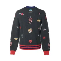 Gucci Anagram Wool Knit XS Men's Gray GURIO 474123 | eBay