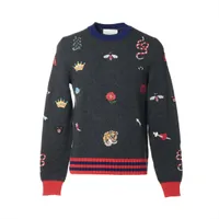 グッチ GG コットン ニット XL メンズ イエロー 694767 A3252057｜中古