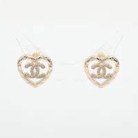 シャネル ココマーク B15B ピアス(両耳用) GP×フェイクパール ゴールド