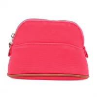 エルメス ネオバンPM ポリアミド×エラスタン ポーチ ピンク ブラック