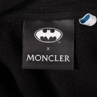 バットマン×モンクレール 24年 コットン パーカー XXL メンズ ブラック