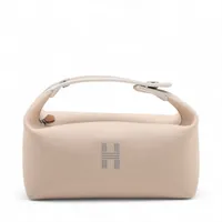 エルメス ブリッドアブラッドpm ベージュ キャンバス エルメス ブリッド ア ブラックPM キャンバス ベージュ シルバー金具