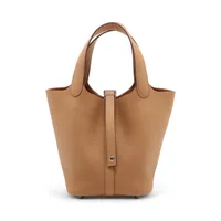 エルメス ピコタンロック14 ミクロ オーストリッチ ブルーグラシエ