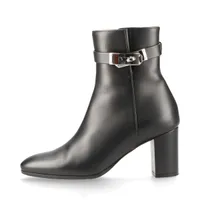 エルメス サンジェルマン レザー ショートブーツ 36 1/2 レディース