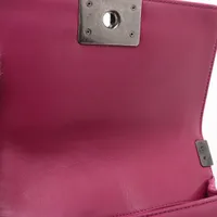 ボーイシャネル 20 スモール ベロア チェーンショルダーバッグ メタリック金具 シャネル ボーイシャネル20 スモール ベロア チェーンショルダーバッグ