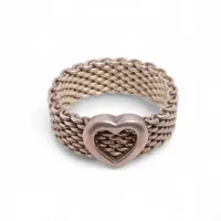 ティファニー チューリップ リング 925 14号 ティファニー チューリップ リング 925 3.4g シルバー A2855307｜中古