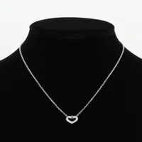 カルティエ Cハート ダイヤ ネックレス 750(WG) 5.4g B7008300