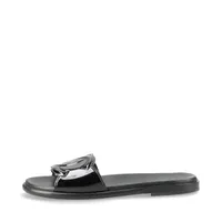 シャネル ココマーク 23P デニム サンダル 36 レディース ブルー