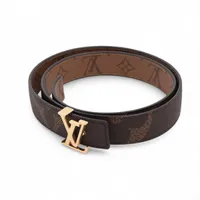 ヴィトン M9578 サンチュール クチュール ベルト レザー ブラック