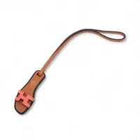 エルメス オラン ナノ チャーム リザード×レザー ブラウン×オレンジ