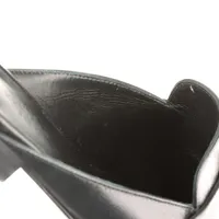 エルメス オズ レザー ミュール 38 レディース ダークネイビー ケリー