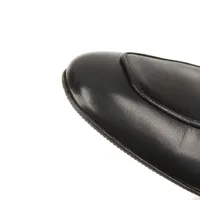 エルメス オズ レザー ミュール 38 レディース ダークネイビー ケリー