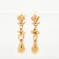 ヴィトン M00607 ブックルドレイユ ナノグラム プラネットLV ピアス(両