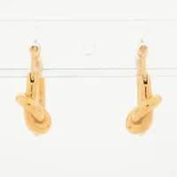 セリーヌ ノット ピアス(両耳用) GP ゴールド A4069626｜中古ブランド