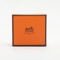 エルメス ホースシュー チャーム レザー×925 グレー×オレンジ A4069942