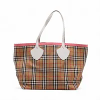 バーバリー ノバチェック カチューシャ キャンバス×レザー ベージュ