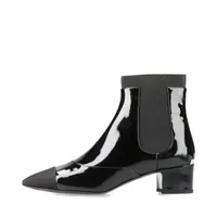 シャネル ココマーク パテントレザー ロングブーツ 38 レディース