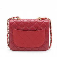 お値下げしました❣️美品⭐️シャネルマトラッセ⭐️赤キャビアスキン シャネル ミニマトラッセ キャビアスキン シングルフラップ シングル