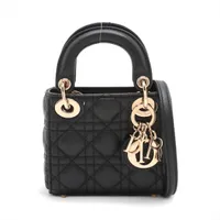 クリスチャンディオール レディディオール カナージュ マイクロ レザー